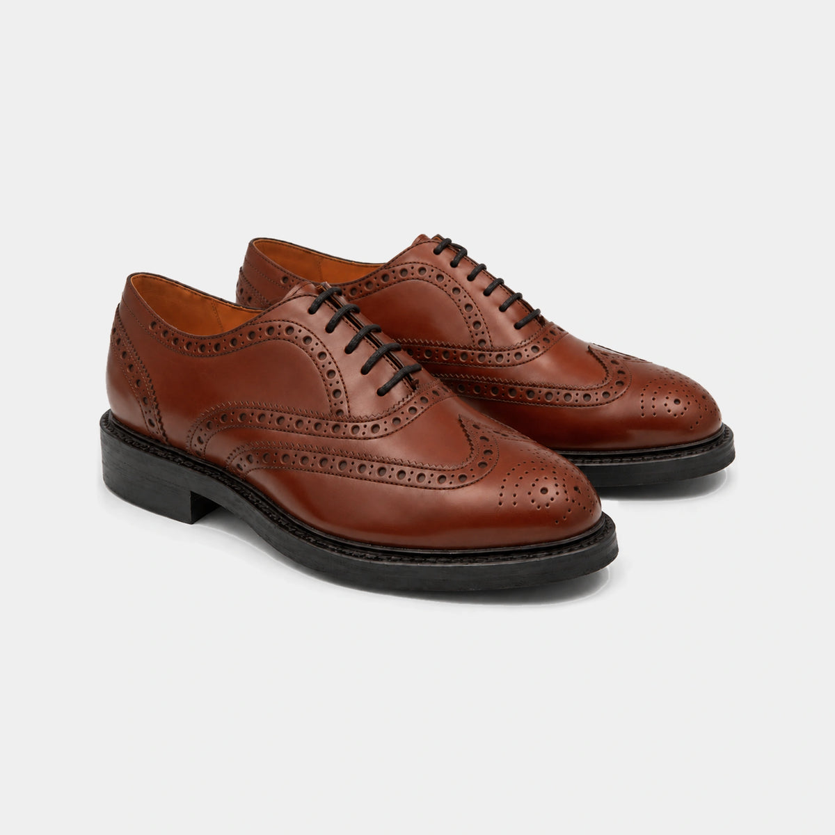 Oxford Country Full Brogue, colore Redwood: vista del paio.