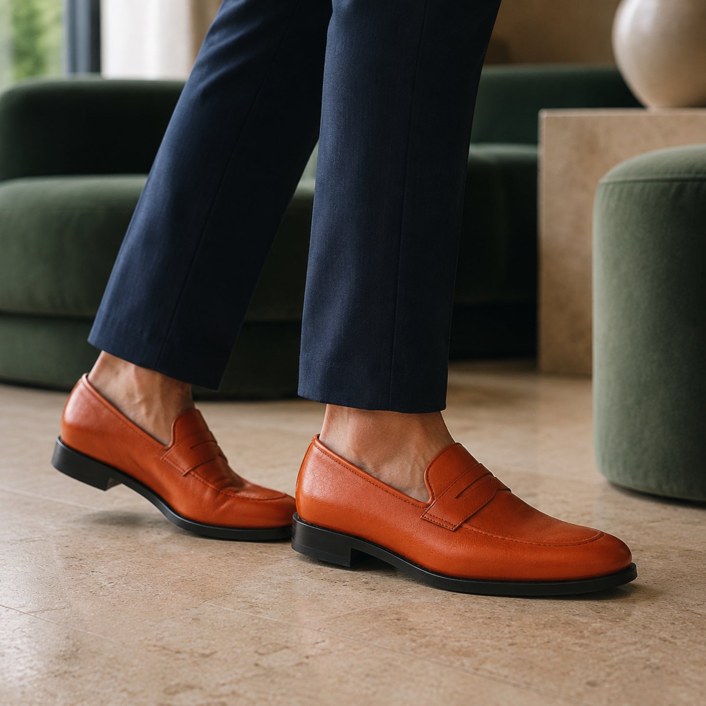 Lewis Penny Loafer – Box Calf Leather