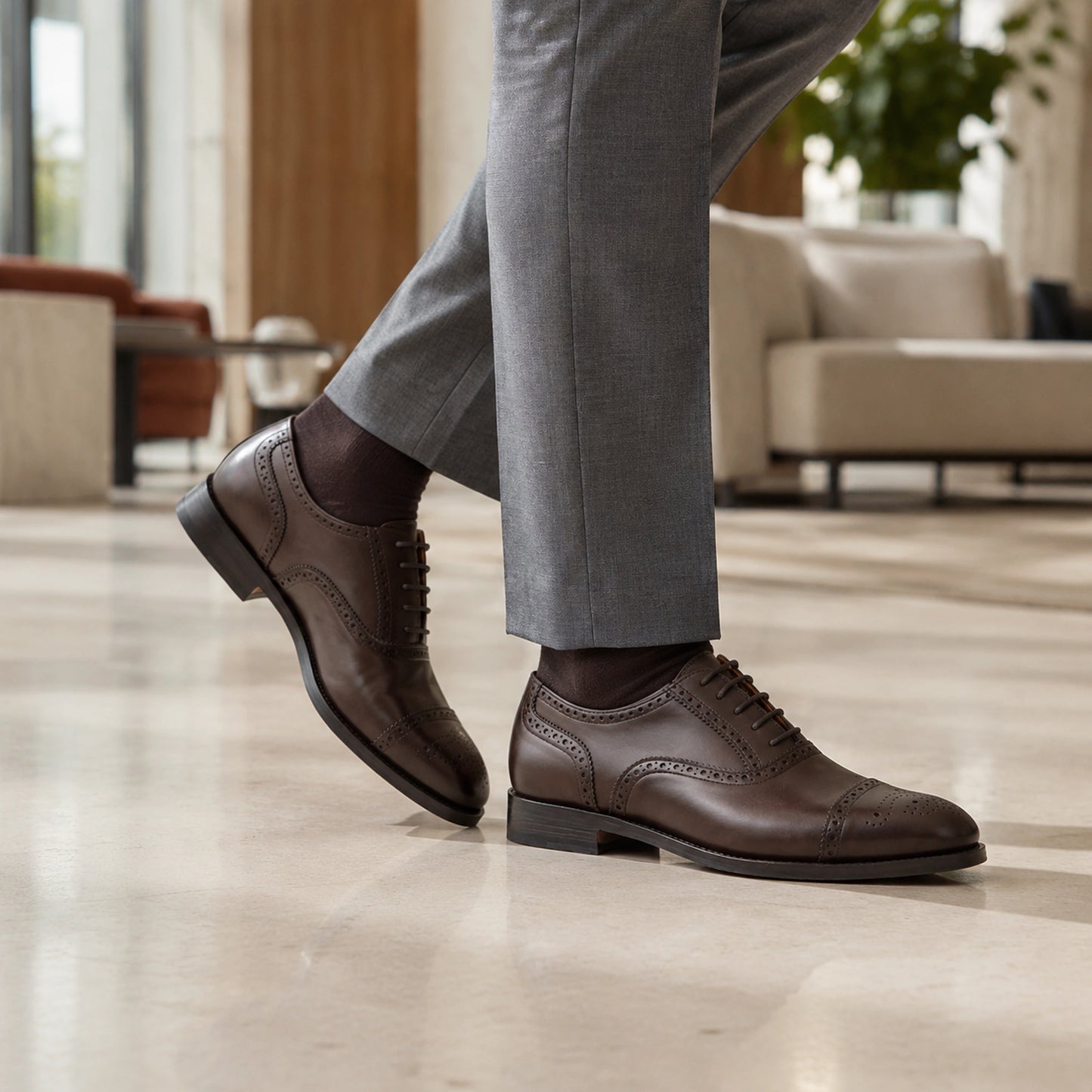 Oxford Wingtip – Box Calf Leather