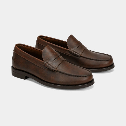 Coll College Loafer – Pull Up Leather