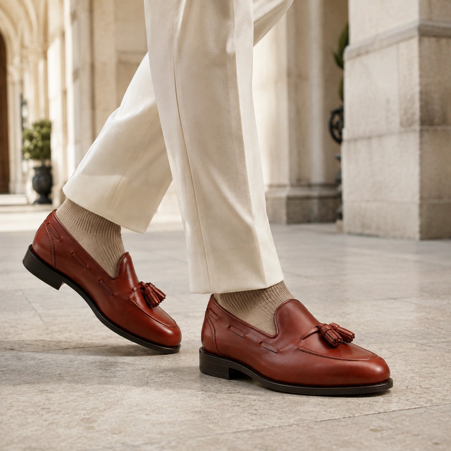 TASSEL LOAFER BOX CALF GOODYEAR