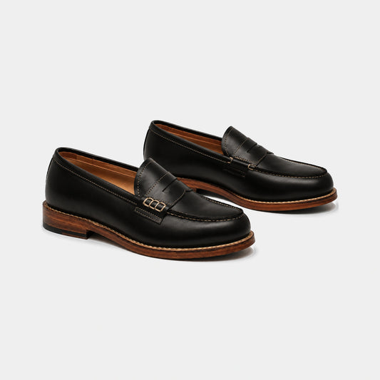 Woman College Loafer – Box Calf Leather