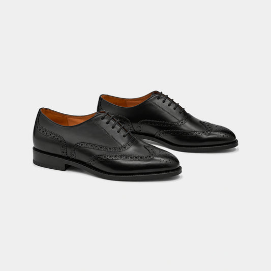 Woman Full Brogue – Box Calf Leather