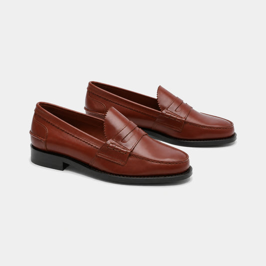 Woman Penny Loafer Goodyear – Box Calf Leather