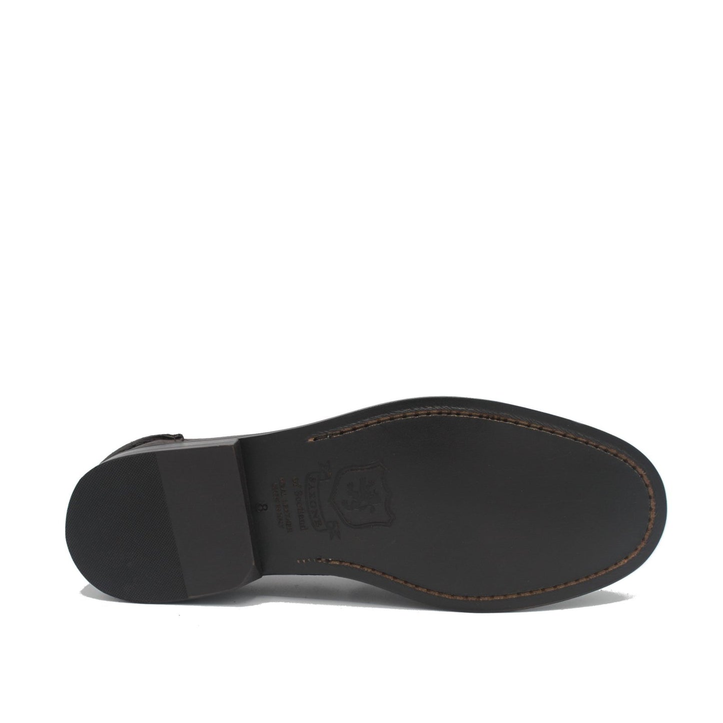 PENNY LOAFER BLACK POLISHED - Saxone of Scotland