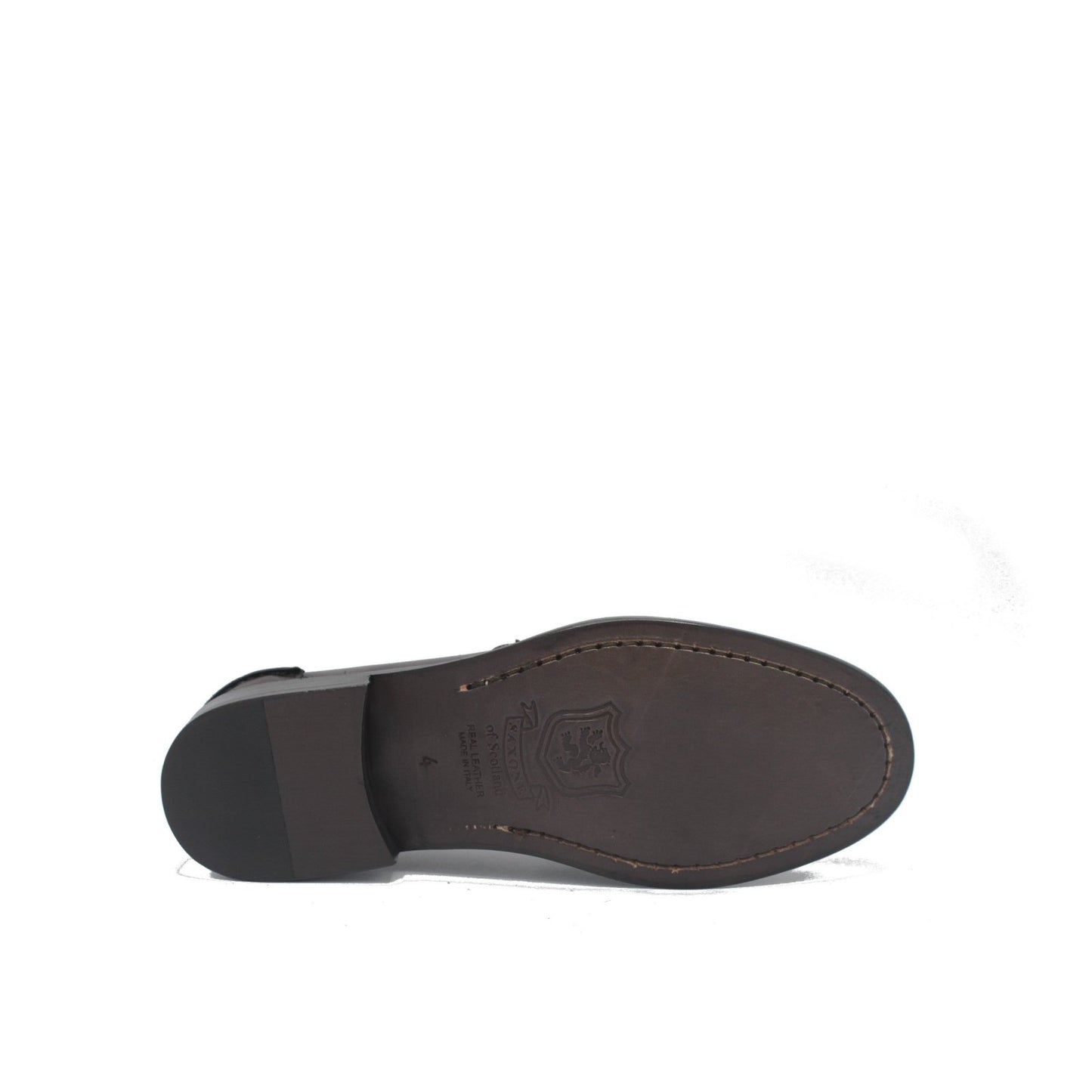 WOMAN PENNY LOAFER DARK BROWN LEATHER - Saxone of Scotland