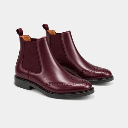 Wingtip Chelsea Boot – Polished Leather
