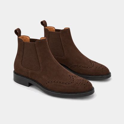 Wingtip Chelsea Boot – Suede
