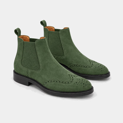 Wingtip Chelsea Boot – Suede