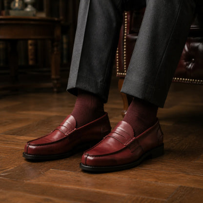 Arran Penny Loafer – Box Calf Leather