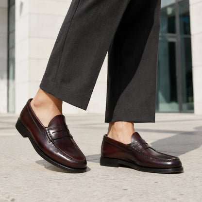 Woman College Loafer – Polished Leather
