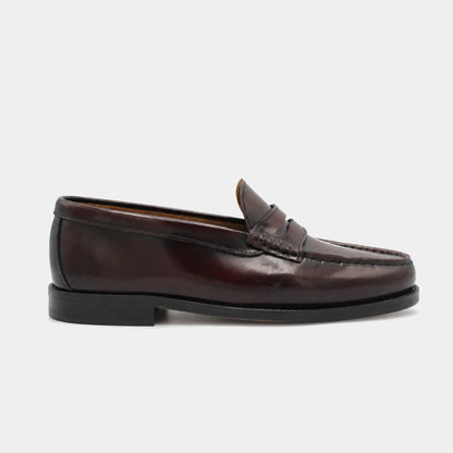 Woman College Loafer – Polished Leather – side view