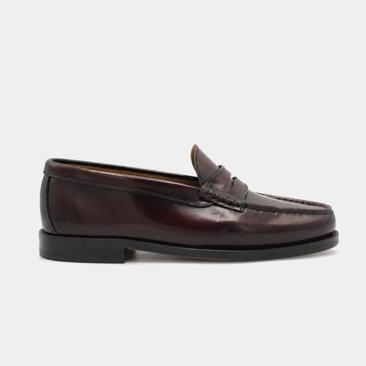 Woman College Loafer – Polished Leather – side view