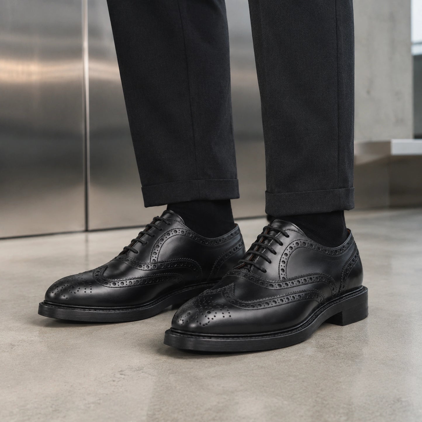 COUNTRY FULL BROGUE BOX CALF GOODYEAR