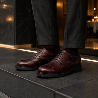 Country Full Brogue – Polished Leather