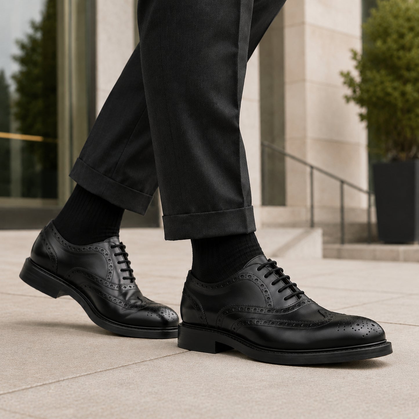 DERBY FULL BROGUE BOX CALF GOODYEAR