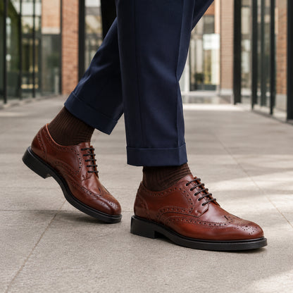 DERBY FULL BROGUE BOX CALF GOODYEAR