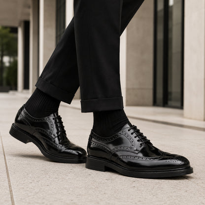 Derby Full Brogue – Polished Leather