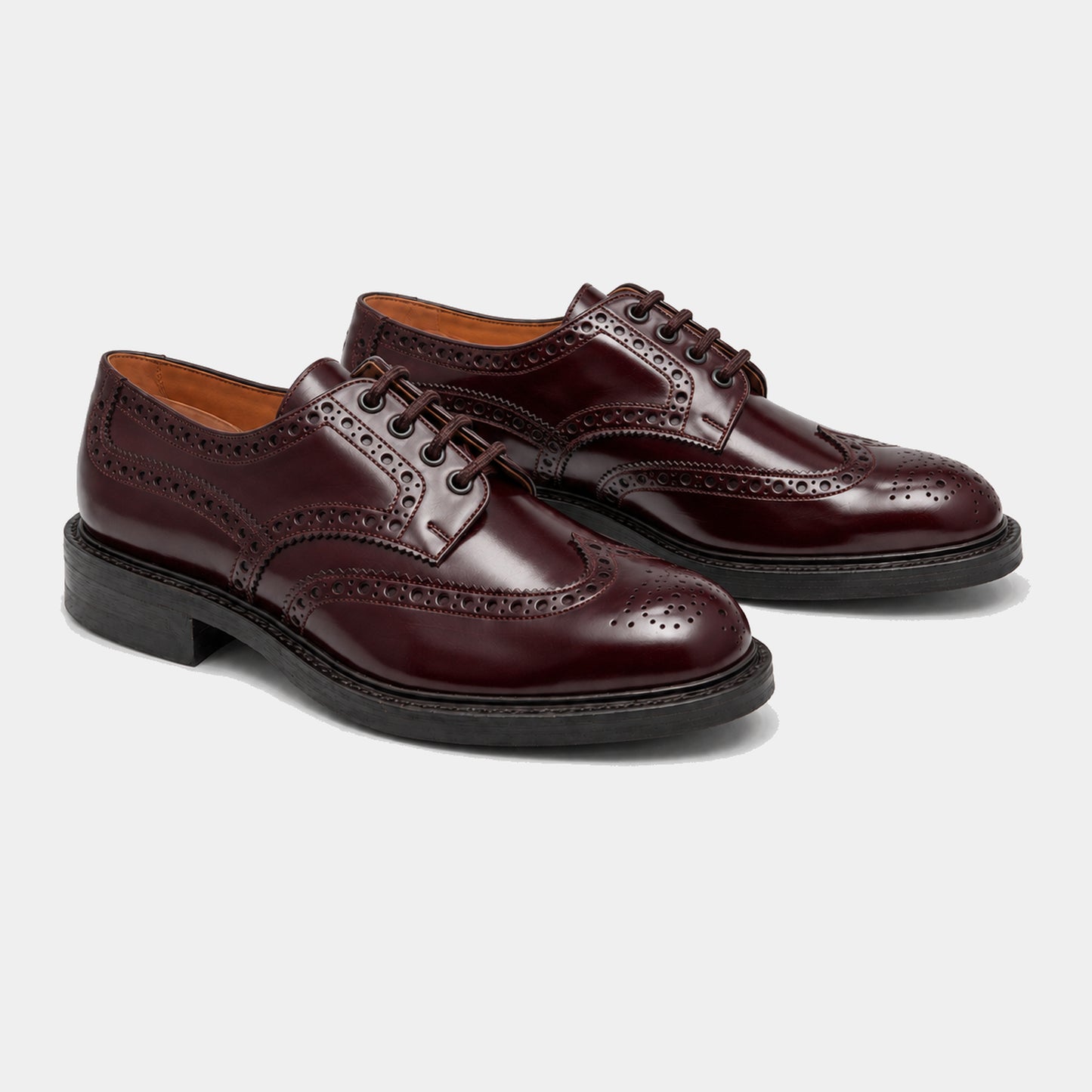 Derby Full Brogue – Polished Leather