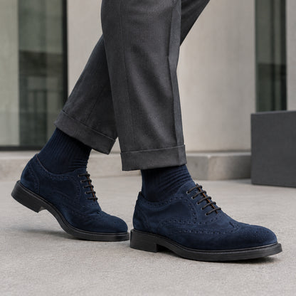DERBY FULL BROGUE SUEDE GOODYEAR