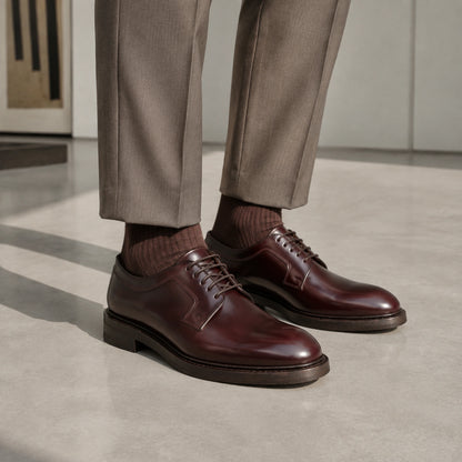 Plain-Toe Derby – Rois Leather