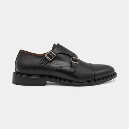 DOUBLE MONK STRAP BOX CALF GOODYEAR