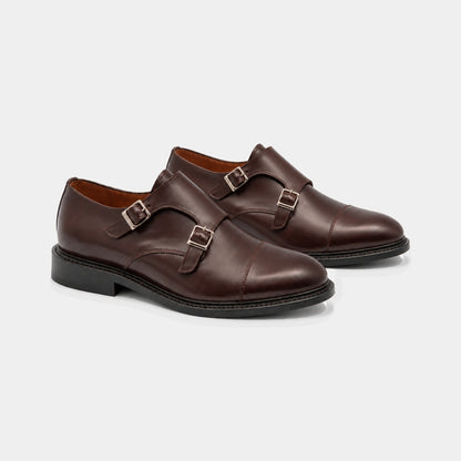 DOUBLE MONK STRAP BOX CALF GOODYEAR