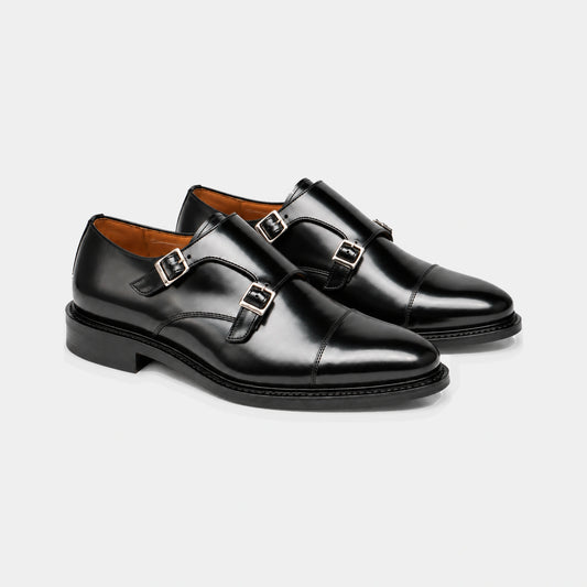 Double Monk Strap – Polished Leather