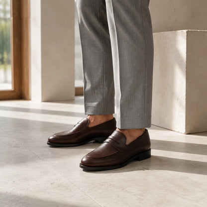 Lewis Penny Loafer – Box Calf Leather