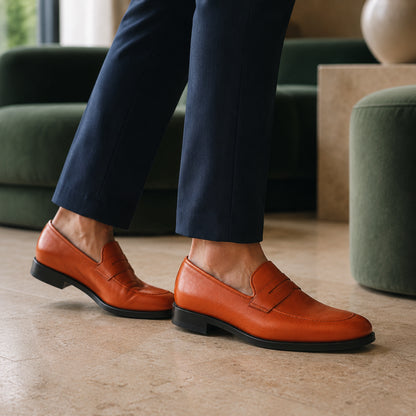 Lewis Penny Loafer – Box Calf Leather