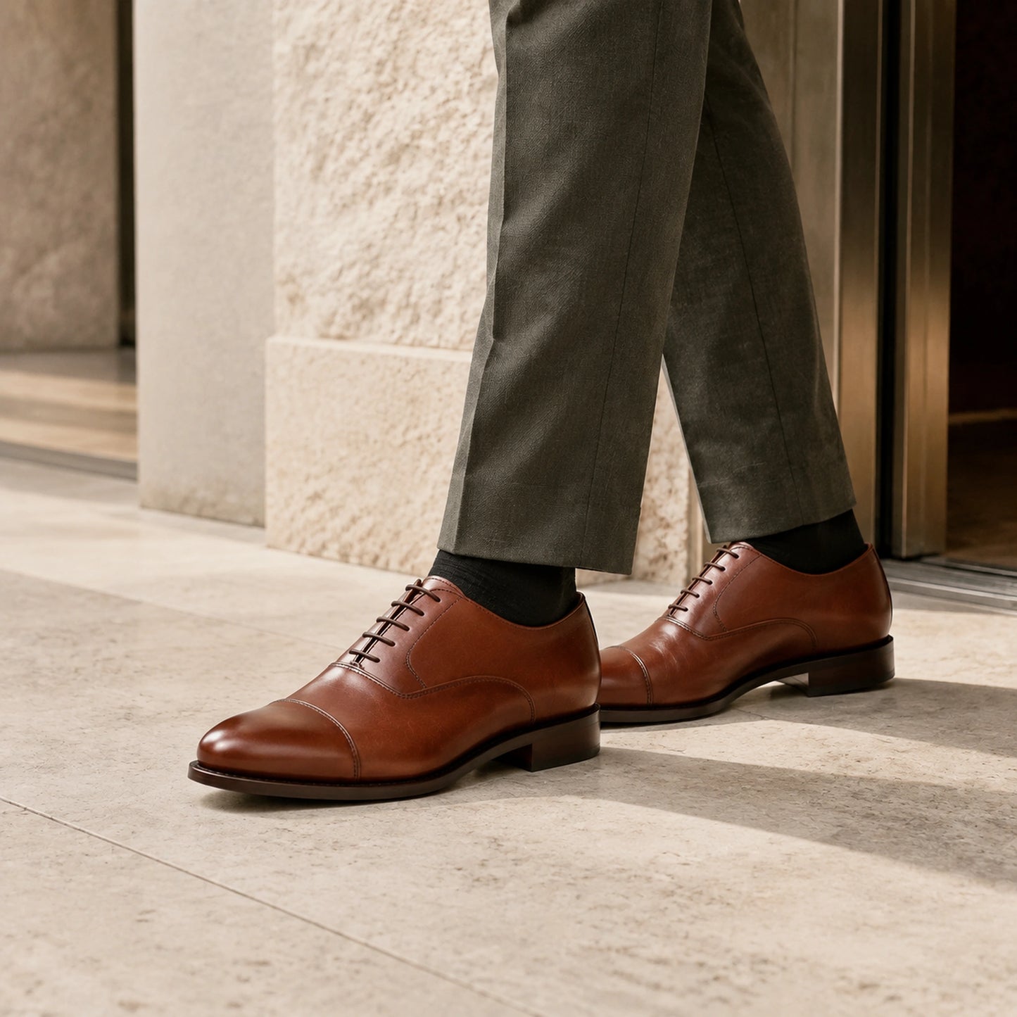 OXFORD CAP TOE BOX CALF GOODYEAR