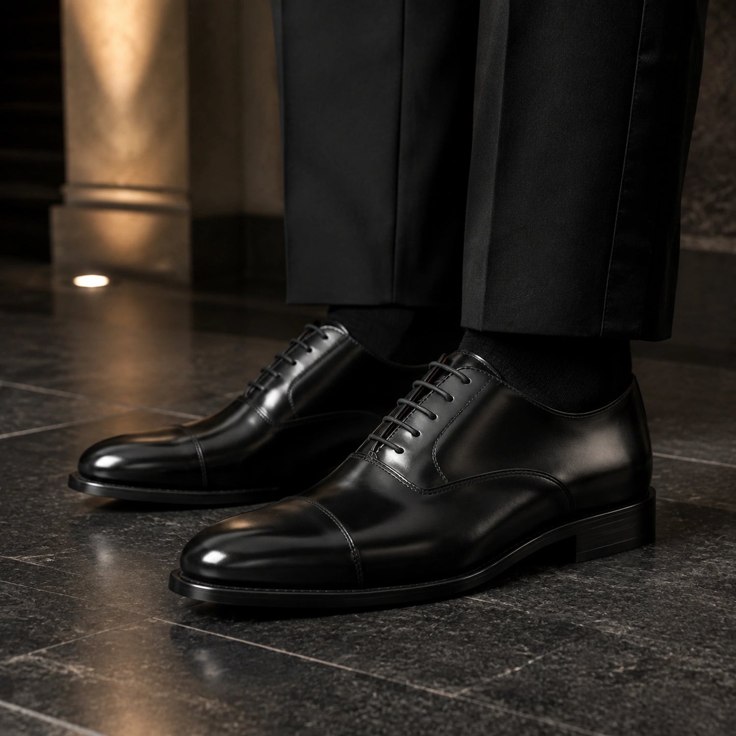 Oxford Cap Toe – Polished Leather