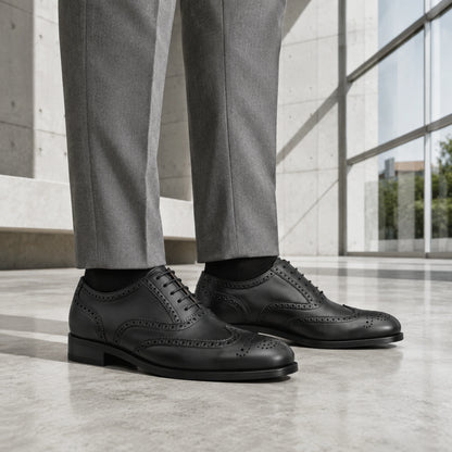 Oxford Full Brogue – Box Calf Leather