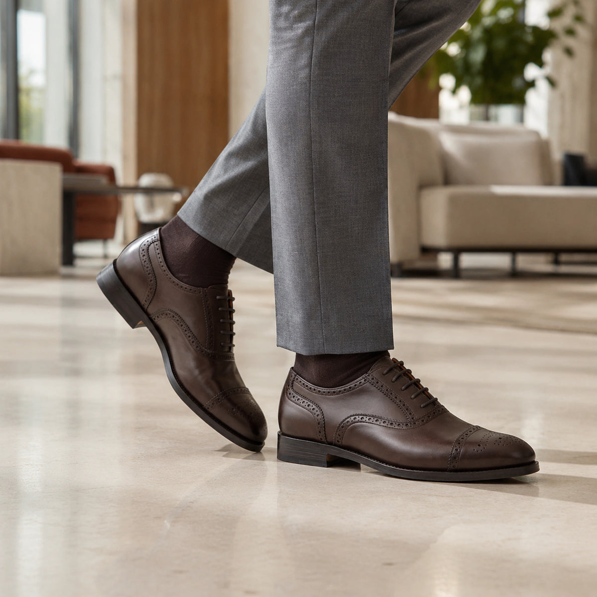 Oxford Wingtip – Box Calf Leather