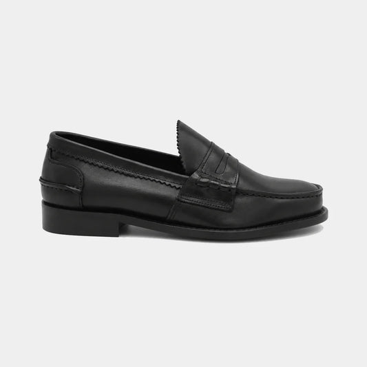 Woman Penny Loafer – Box Calf Leather