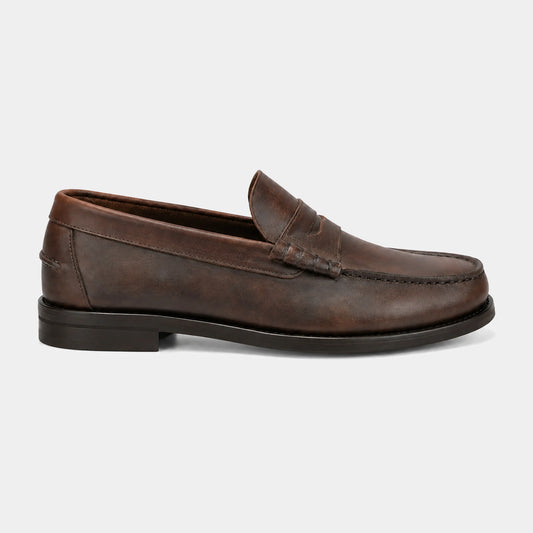 Coll College Loafer – Pull Up Leather – side view