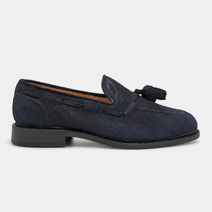 Tassel Loafer – Suede – side view
