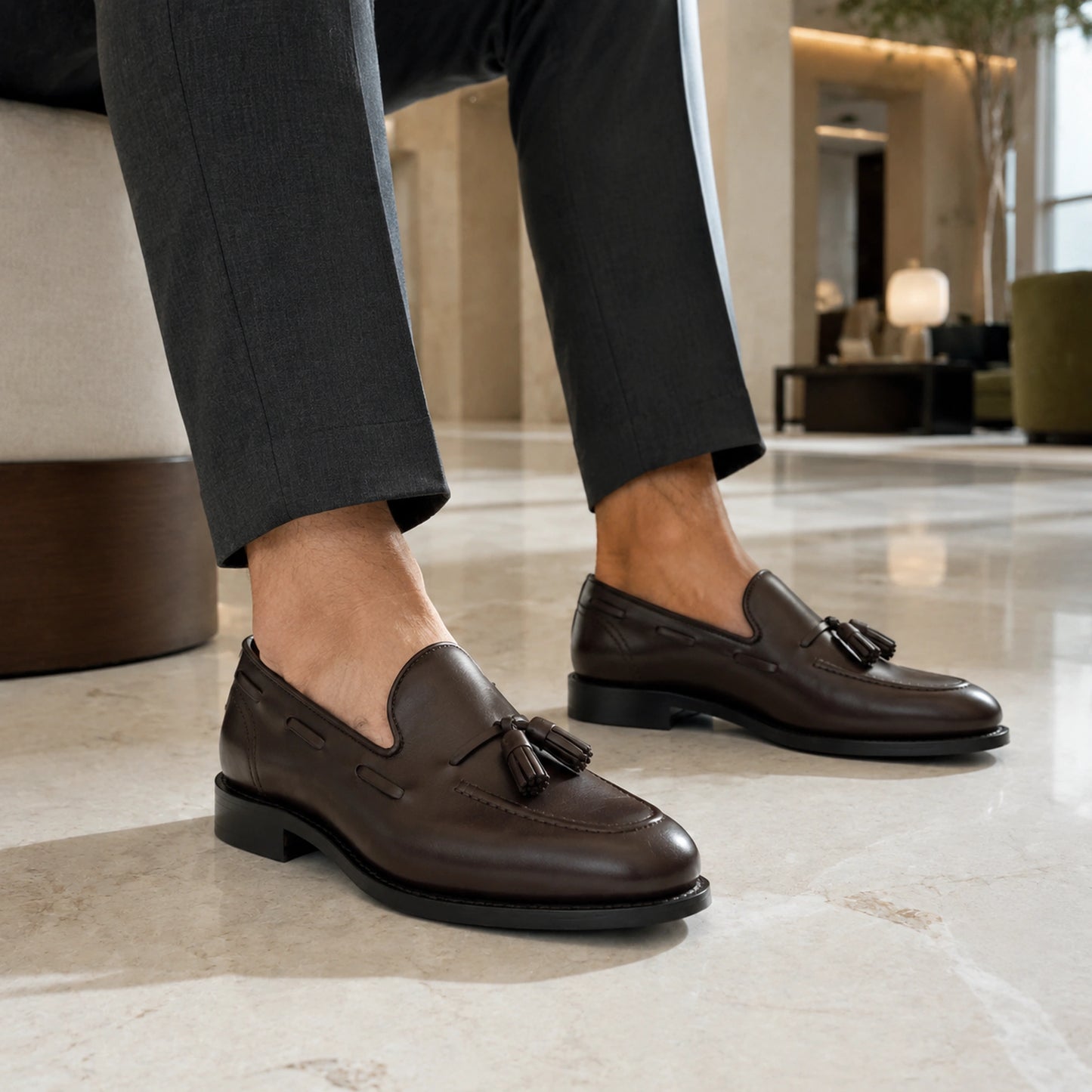TASSEL LOAFER BOX CALF GOODYEAR