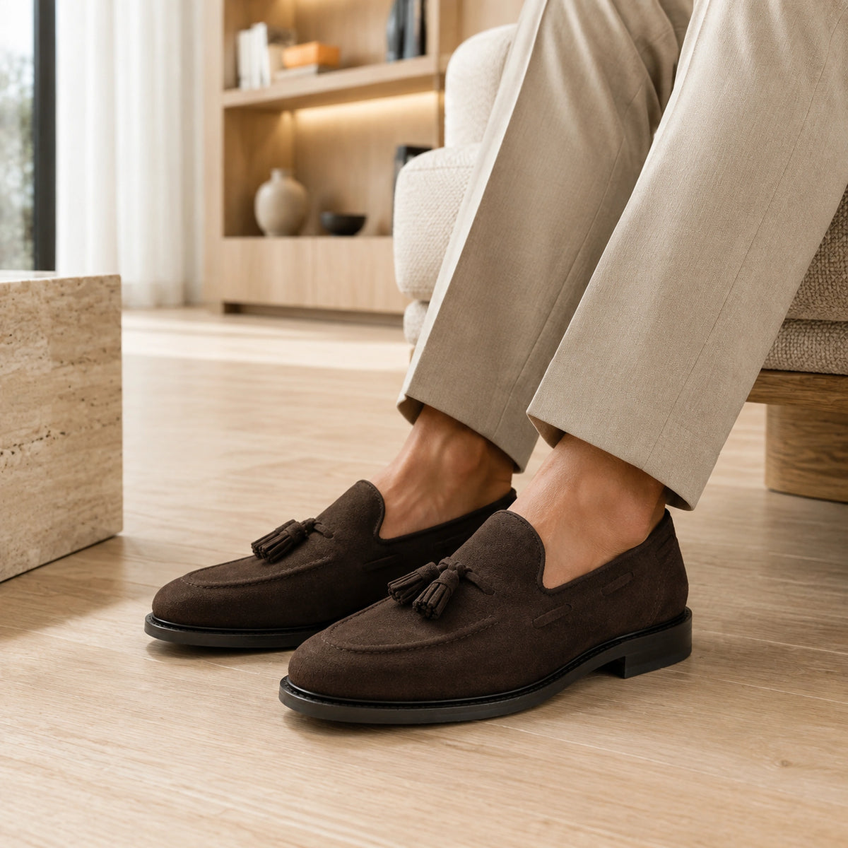Tassel Loafer – Suede