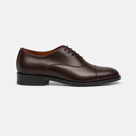 Oxford da donna con puntale – Pelle Box Calf