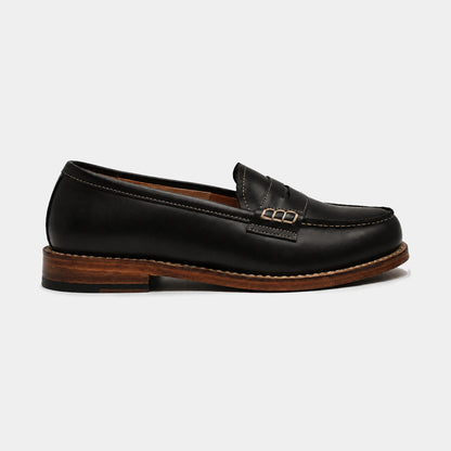Woman College Loafer – Box Calf Leather – side view