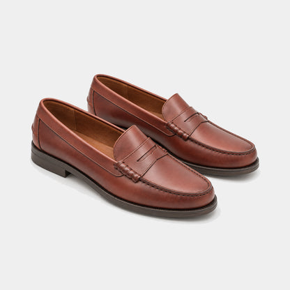 Woman College Loafer – Pull Up Leather