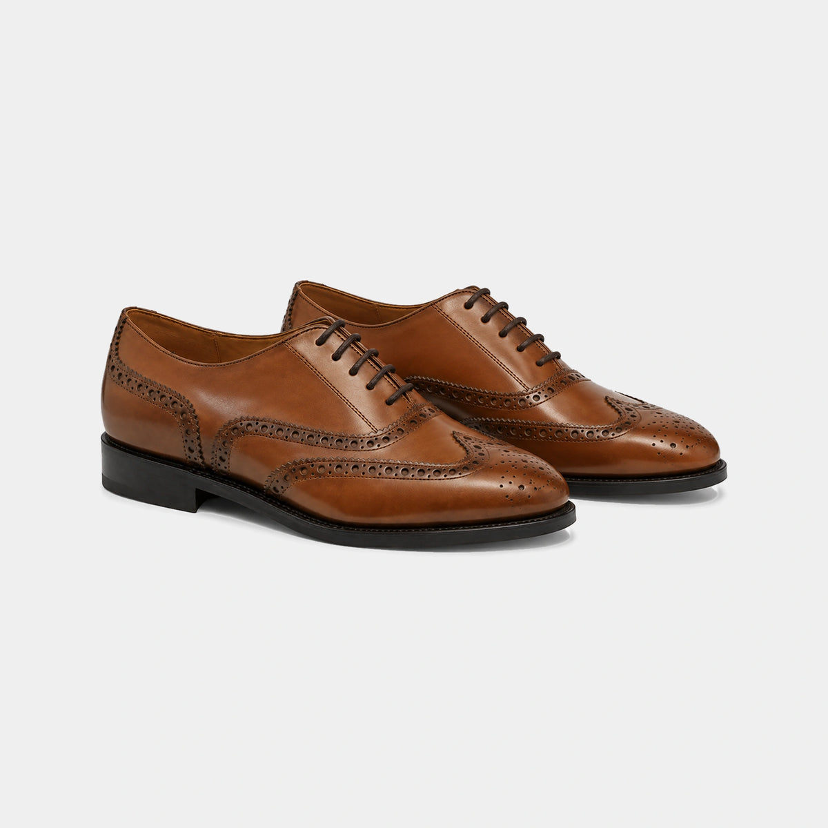 Woman Full Brogue – Box Calf Leather