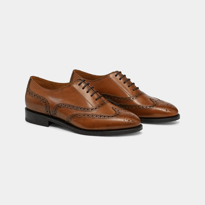 Woman Full Brogue – Box Calf Leather