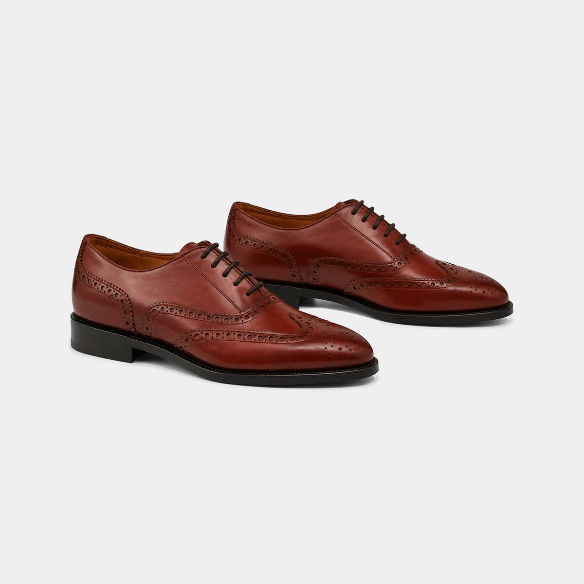 Woman Full Brogue – Box Calf Leather
