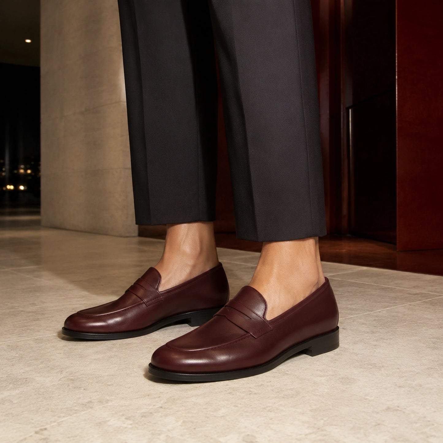 Woman Lewis Loafer – Box Calf Leather