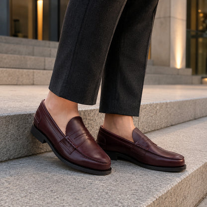 Woman Penny Loafer Goodyear  – Box Calf Leather