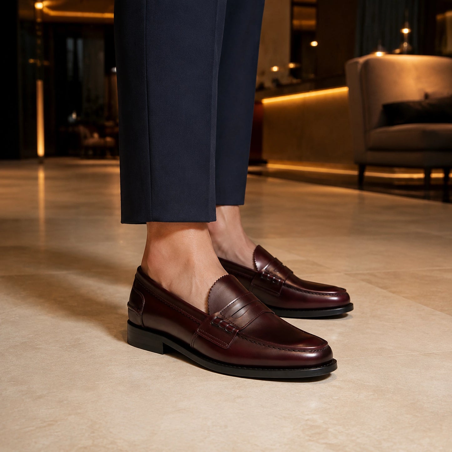 WOMAN LOAFER POLISHED GOODYEAR