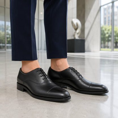 Woman Oxford Cap Toe – Box Calf Leather