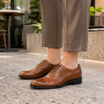 Woman Oxford Cap Toe – Box Calf Leather